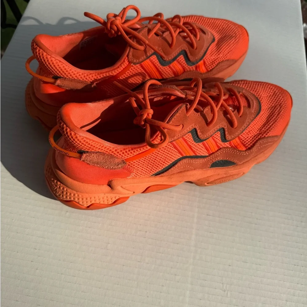 adidas Originals Ozweego Men's Lace-Up Sneakers, Orange, Size 11 - Picture 5 of 8